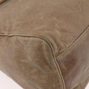 BALENCIAGA The City Hand Bag Leather 2way Beige 235216 Auth 165294A-16