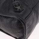 BALENCIAGA Classic Mini City Hand Bag Leather 2way Black 115748 Auth 165295SAM-12