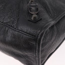 BALENCIAGA Classic Mini City Hand Bag Leather 2way Black 115748 Auth 165295SAM-13
