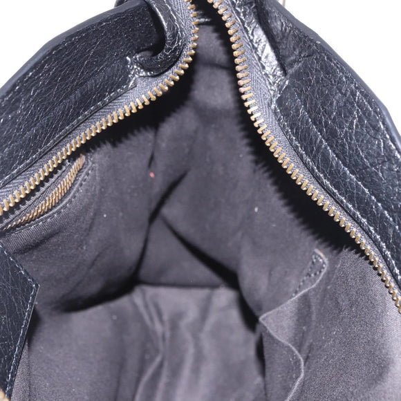 BALENCIAGA Classic Mini City Hand Bag Leather 2way Black 115748 Auth 165295SAM
