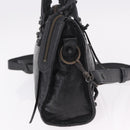 BALENCIAGA Classic Mini City Hand Bag Leather 2way Black 115748 Auth 165295SAM-5
