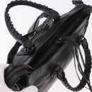 BALENCIAGA Classic Mini City Hand Bag Leather 2way Black 115748 Auth 165295SAM-6