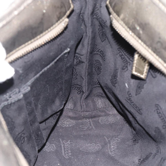 GUCCI GG Implementatie Tote Bag PVC Goud 211138 Auth 165296