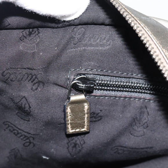 GUCCI GG Implementatie Tote Bag PVC Goud 211138 Auth 165296