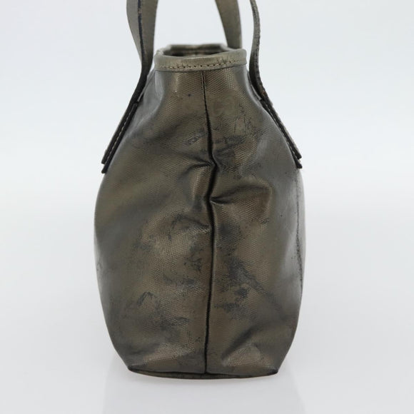 GUCCI GG Implementatie Tote Bag PVC Goud 211138 Auth 165296