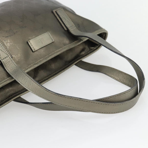 GUCCI GG Implementatie Tote Bag PVC Goud 211138 Auth 165296