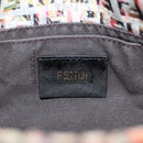 FENDI Zucchino Canvas Mamma Baguette Shoulder Bag Pink Gold Auth 165298SAV-22