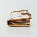 LOUIS VUITTON Multicolor Portefeuille Viennois Wallet White M92987 Auth 165302-3