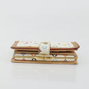 LOUIS VUITTON Multicolor Portefeuille Viennois Wallet White M92987 Auth 165302-5