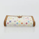 LOUIS VUITTON Multicolor Portefeuille Viennois Wallet White M92987 Auth 165302-6