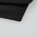 CHANEL Matelasse Pouch Lamb Skin Black Gold CC Auth 165304A-7