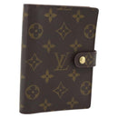 LOUIS VUITTON Monogram Agenda PM Day Planner Cover R20005 LV Auth 165305-1