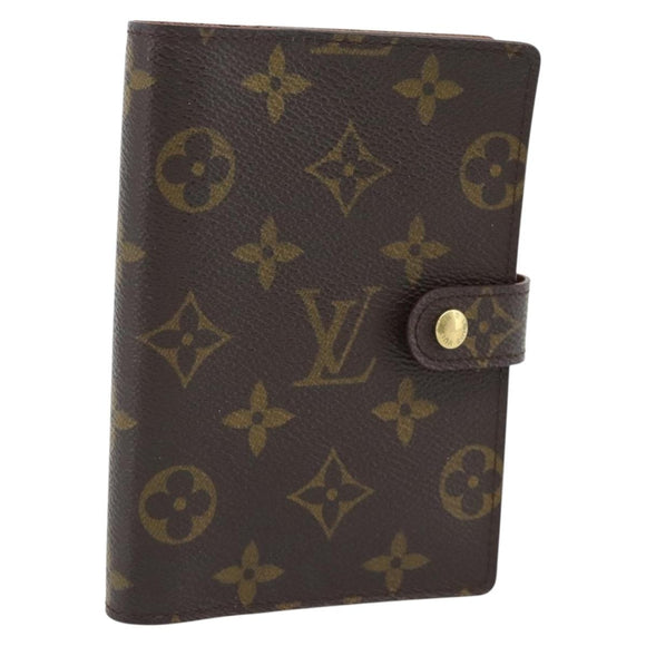 LOUIS VUITTON Monogram Agenda PM Day Planner Cover R20005 LV Auth 165305