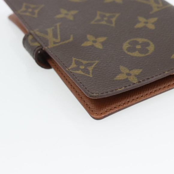 LOUIS VUITTON Monogram Agenda PM Day Planner Cover R20005 LV Auth 165305
