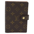 LOUIS VUITTON Monogram Agenda PM Day Planner Cover R20005 LV Auth 165305-2