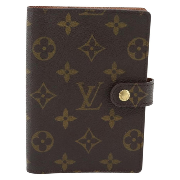 LOUIS VUITTON Monogram Agenda PM Day Planner Cover R20005 LV Auth 165305