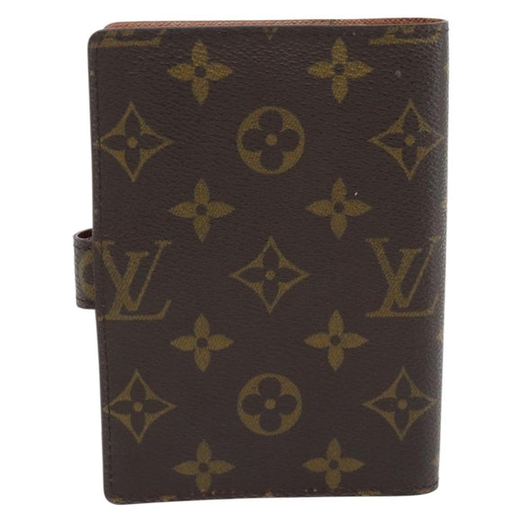 LOUIS VUITTON Monogram Agenda PM Day Planner Cover R20005 LV Auth 165305