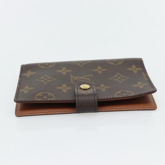 LOUIS VUITTON Monogram Agenda PM Day Planner Cover R20005 LV Auth 165305