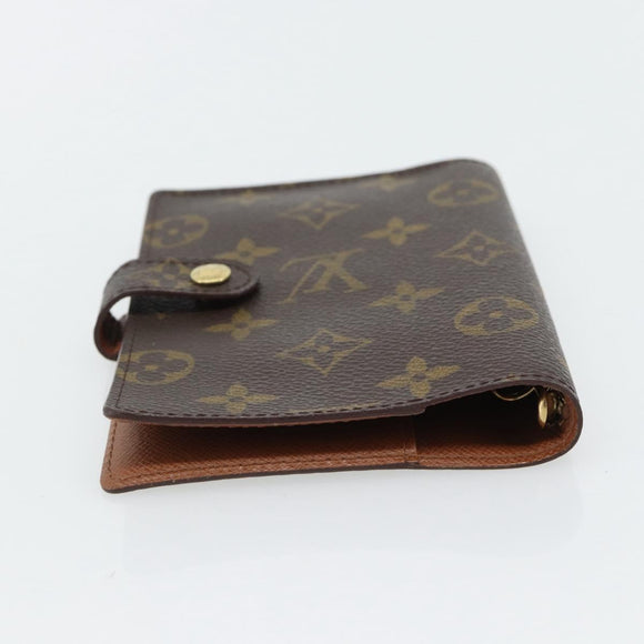 LOUIS VUITTON Monogram Agenda PM Day Planner Cover R20005 LV Auth 165305