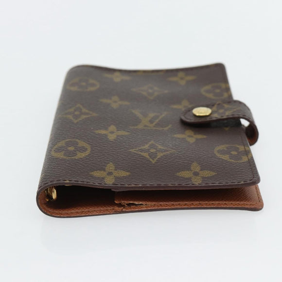 LOUIS VUITTON Monogram Agenda PM Day Planner Cover R20005 LV Auth 165305