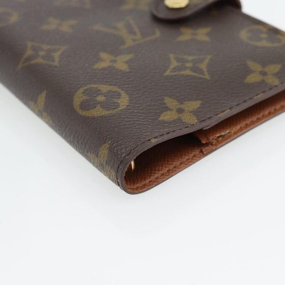 LOUIS VUITTON Monogram Agenda PM Day Planner Cover R20005 LV Auth 165305