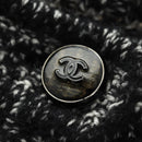 CHANEL Jacke Tweed 40 Schwarz CC Auth 165307V-6