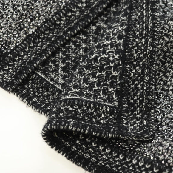 CHANEL Jacke Tweed 40 Schwarz CC Auth 165307V