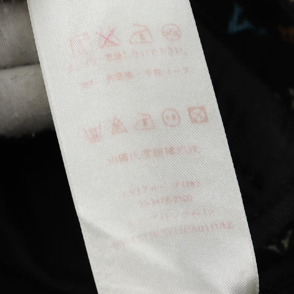 LOUIS VUITTON Broek Denim Zwart Meerkleurig LV Auth 165311V