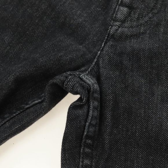 LOUIS VUITTON Broek Denim Zwart Meerkleurig LV Auth 165311V