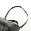 CELINE Macadam Canvas Hand Bag PVC Leather 2way Black Gold Auth 165352A-15