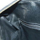 CELINE Macadam Canvas Hand Bag PVC Leather 2way Black Gold Auth 165352A-24