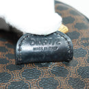 CELINE Macadam Canvas Hand Bag PVC Leather 2way Black Gold Auth 165352A-11