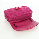 PRADA Chain Shoulder Bag Nylon Pink Silver Auth 165354V-20