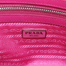 PRADA Chain Shoulder Bag Nylon Pink Silver Auth 165354V-23