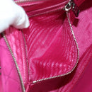 PRADA Chain Shoulder Bag Nylon Pink Silver Auth 165354V-27