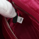 PRADA Chain Shoulder Bag Nylon Pink Silver Auth 165354V-11