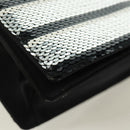 PRADA Chain Sequin Shoulder Bag Leather Black Silver Auth 165358-15