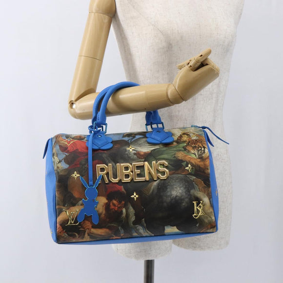 LOUIS VUITTON Masters Collection RUBENS Speedy 30 Bag Blue M43305 Auth 165359SM