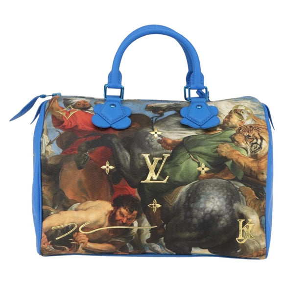 LOUIS VUITTON Masters Collection RUBENS Speedy 30 Bag Blue M43305 Auth 165359SM