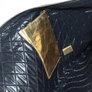 CHANEL Clutch Bag Leather Gold CC Auth 165360M-24