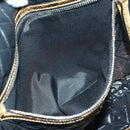CHANEL Clutch Bag Leather Gold CC Auth 165360M-27