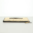 CHANEL Clutch Bag Leather Gold CC Auth 165360M-5