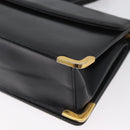 Christian Dior Shoulder Bag Calf Skin Black Gold Auth 165366-13