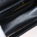Christian Dior Shoulder Bag Calf Skin Black Gold Auth 165366-17
