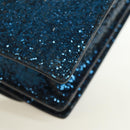 SAINT LAURENT Sunset Medium Cassandra Glitter Cassandra Bag Leather Auth 165369-17