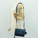 SAINT LAURENT Sunset Medium Cassandra Glitter Cassandra Bag Leather Auth 165369-25