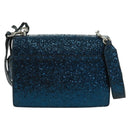 SAINT LAURENT Sunset Medium Cassandra Glitter Cassandra Bag Leather Auth 165369-2