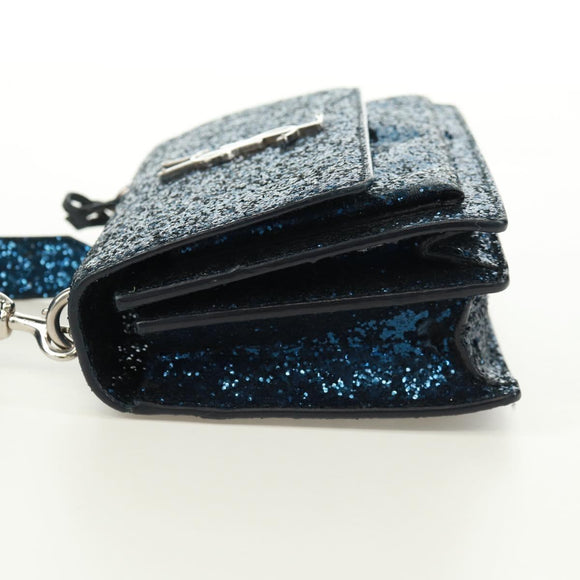 SAINT LAURENT Sunset Medium Cassandra Glitter Cassandra Bag Leather Auth 165369