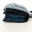SAINT LAURENT Sunset Medium Cassandra Glitter Cassandra Bag Leather Auth 165369-4