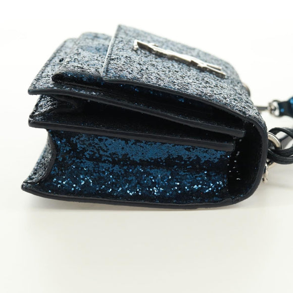 SAINT LAURENT Sunset Medium Cassandra Glitter Cassandra Bag Leather Auth 165369